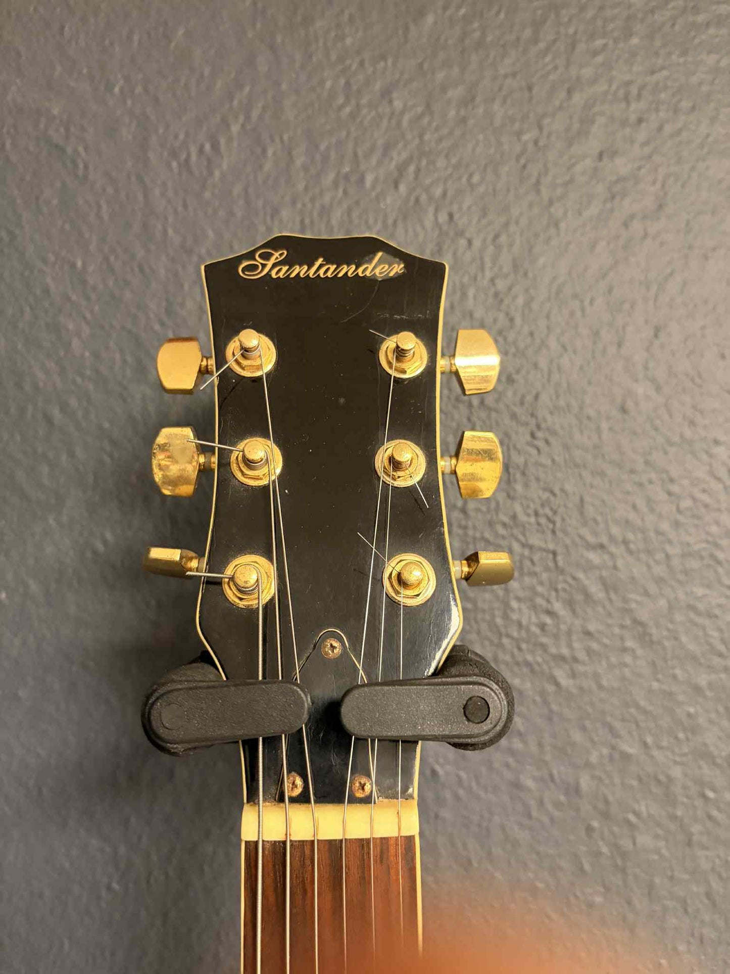 Santander Les Paul Style – Elektrische Gitarre in Schwarz