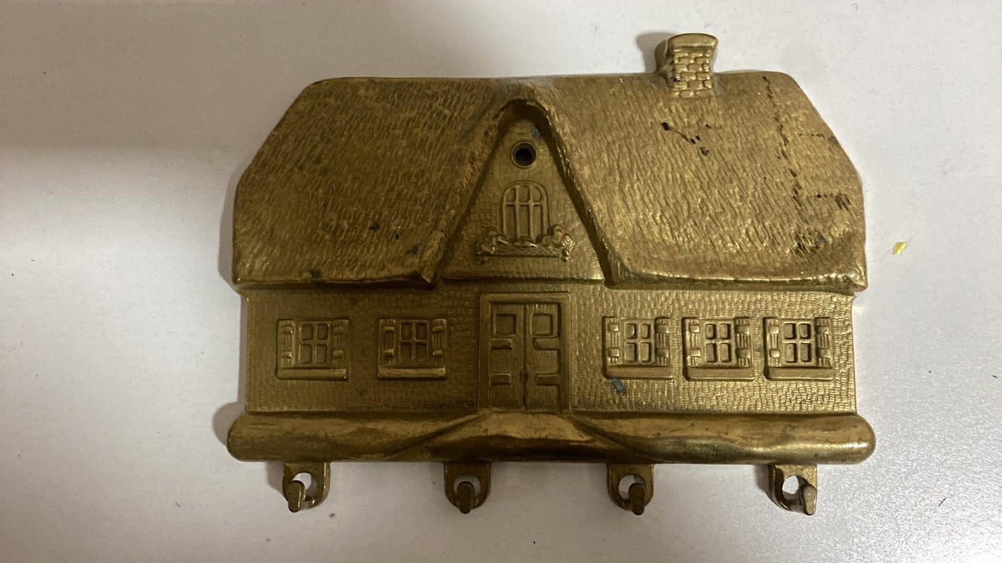 Dekorative Haus-Miniatur aus Messing