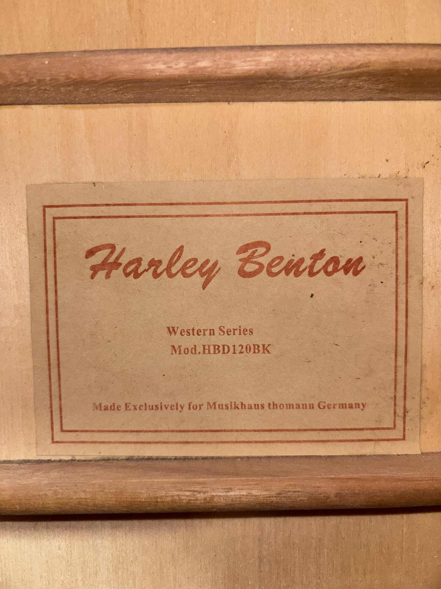 Harley Benton HBD120BK