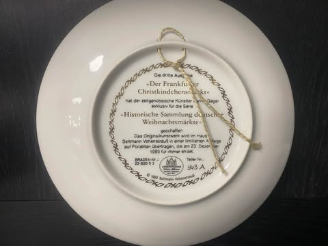Porzellanteller – Frankfurter Christkindchesmarkt