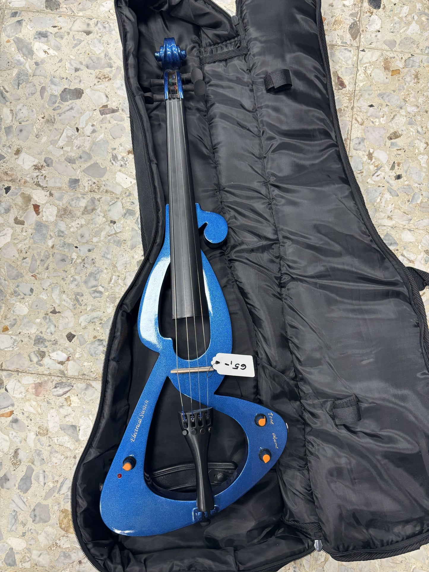 Elektrische Violine – Blau mit Softcase
