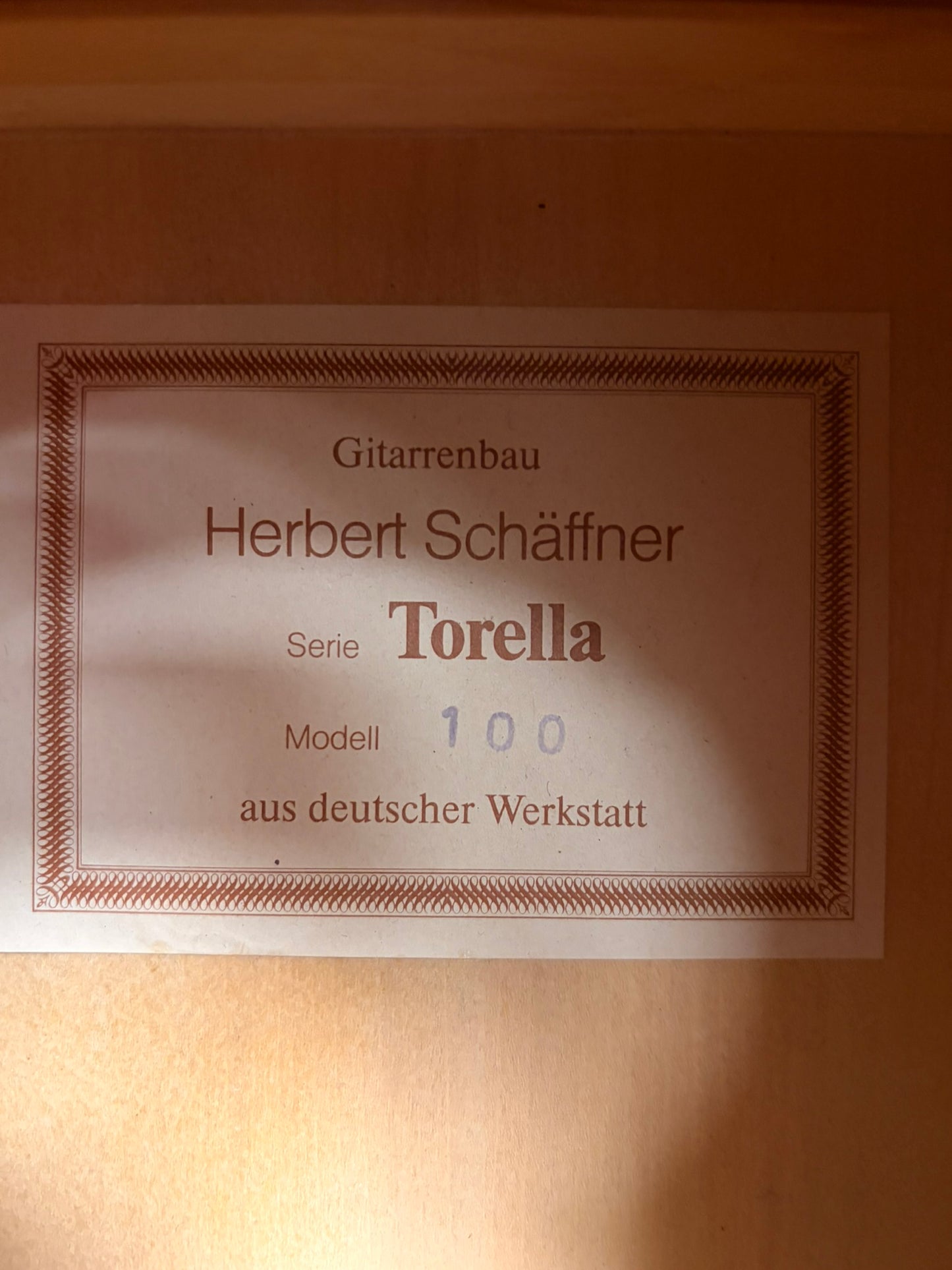 Herbert Schäffner Torella 100