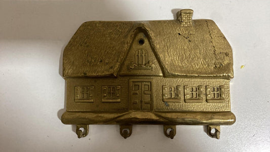 Dekorative Haus-Miniatur aus Messing