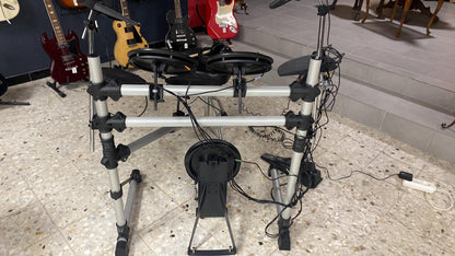 Fame DD502-II E-Drum Set – Elektronisches Schlagzeug inkl. Pedale & Drum-Modul