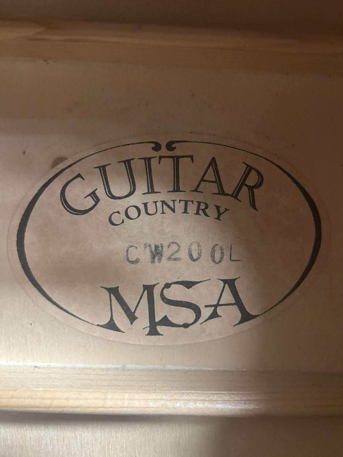 MSA Guitar Country CW200L