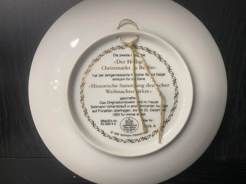 Porzellanteller – Berliner Christmarkt