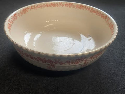 Porzellan Waschset – 3-teilig, rotes Blumenmotiv