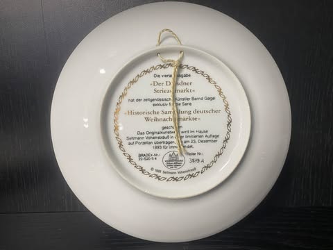 Porzellanteller – Dresdner Striezelmarkt