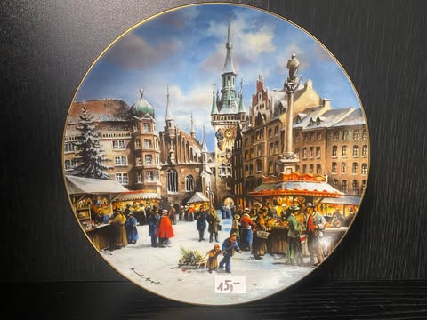 Porzellanteller – Münchner Christkindlmarkt