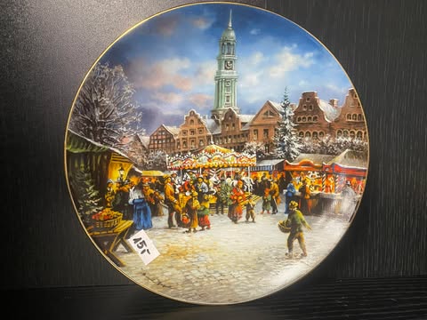 Porzellanteller – Historischer Weihnachtsmarkt
