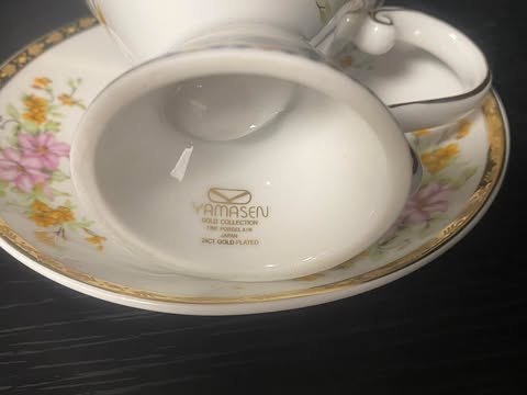 Yamasen Porzellantassen – 24ct Gold, Japan