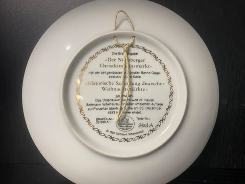 Porzellanteller – Historischer Weihnachtsmarkt