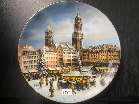 Porzellanteller – Dresdner Striezelmarkt