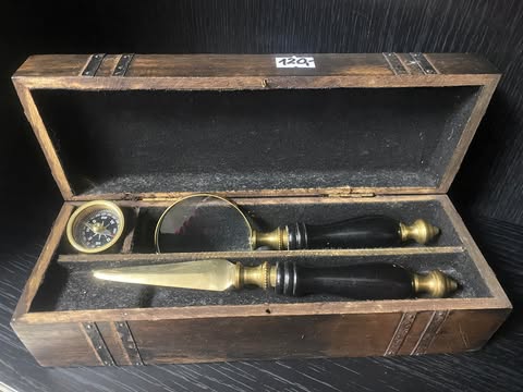 Schreibset im Holzetui