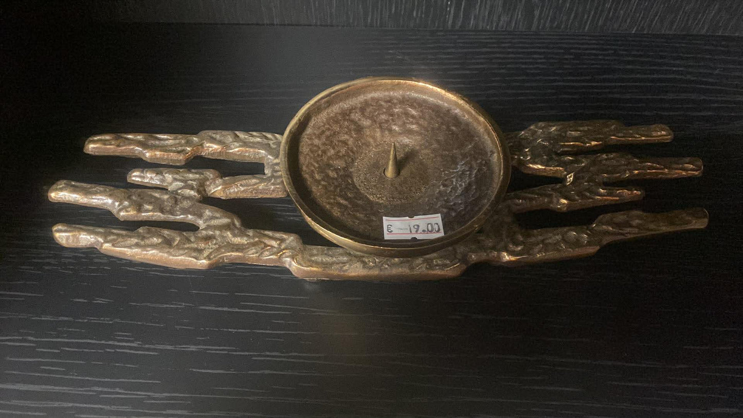 Kerzenhalter aus Messing – Hände Design, dekorativ