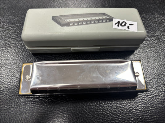 Diatonische Mundharmonika mit Etui – Tonart C