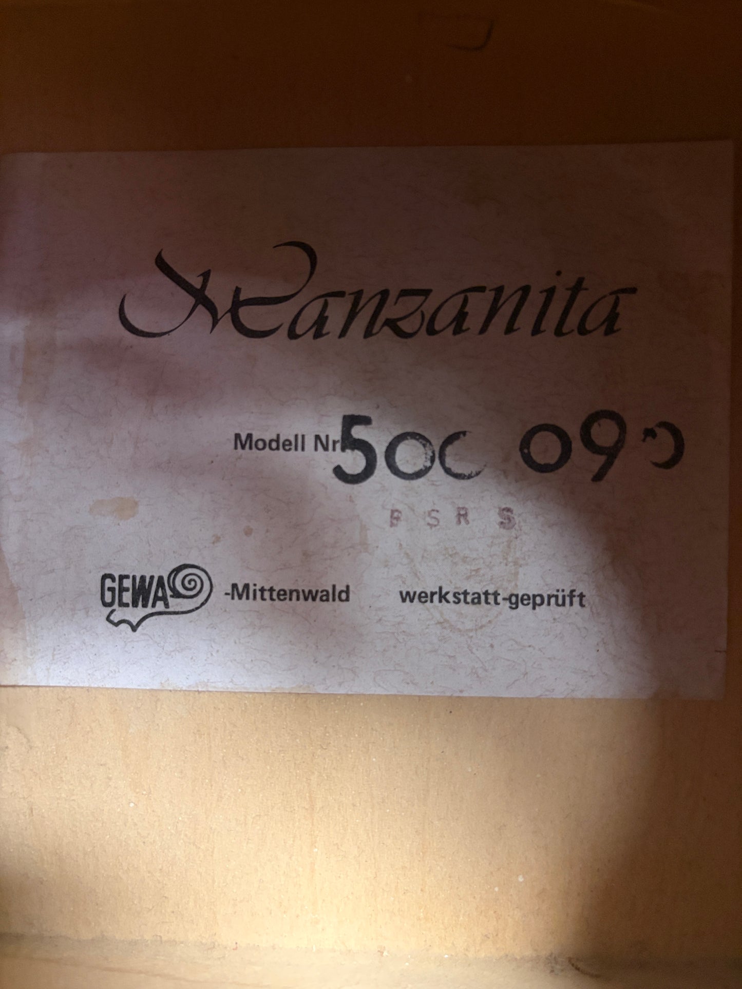 Hanzanita by GEWA – Modell 50C 09C