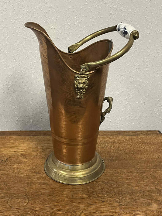 Hohe Messing-Schütte im Kupferfinish