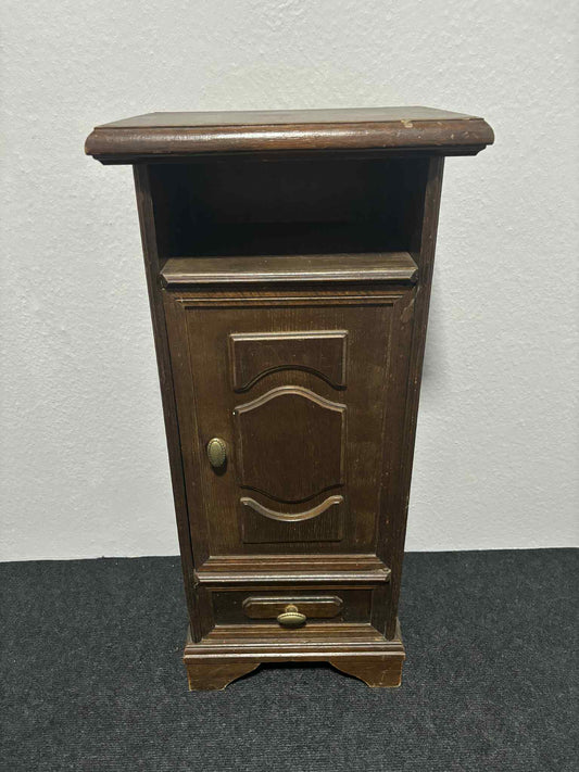 Vintage Nachtschrank mit Tür und Schublade
